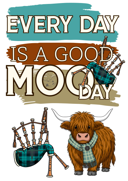 Bügelbild Every day is a good mooday